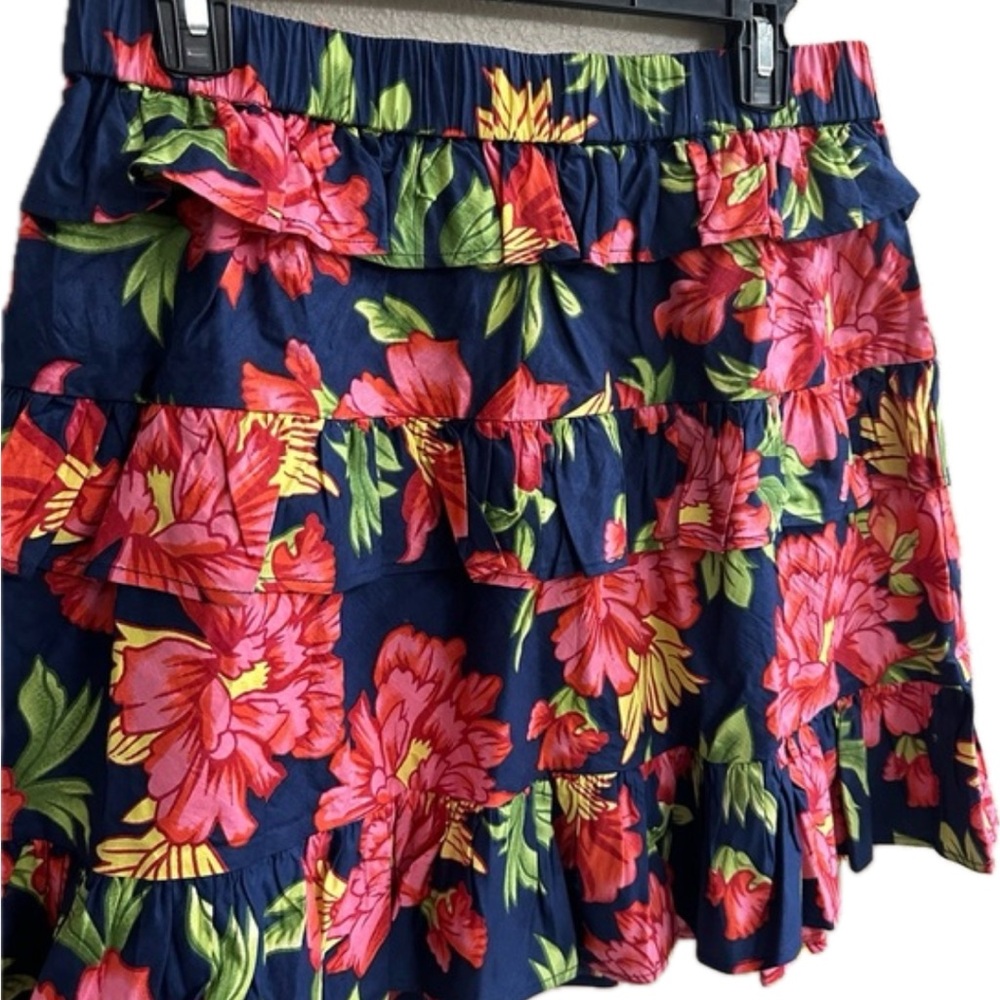 NWT Floral Mini Skirt Walter Baker Cotton Ruffled Christie Small
